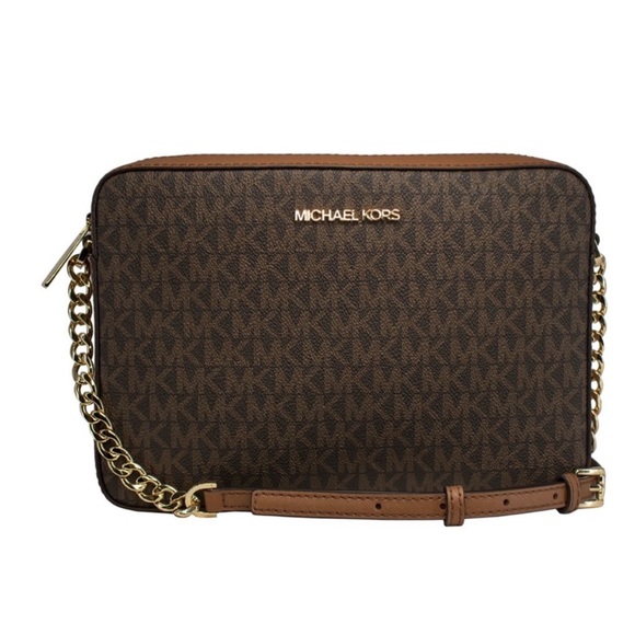 Michael Kors Handbags - Michael Kors Jet Set Large East West Saffiano Leather Crossbody Bag Brown
NWOT